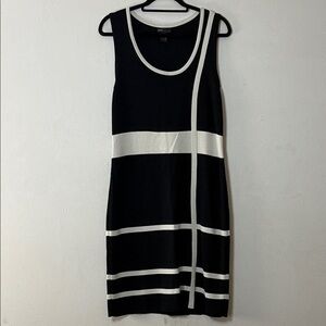 Grace Dresses Black & White Geometric Knit Dress – Size L